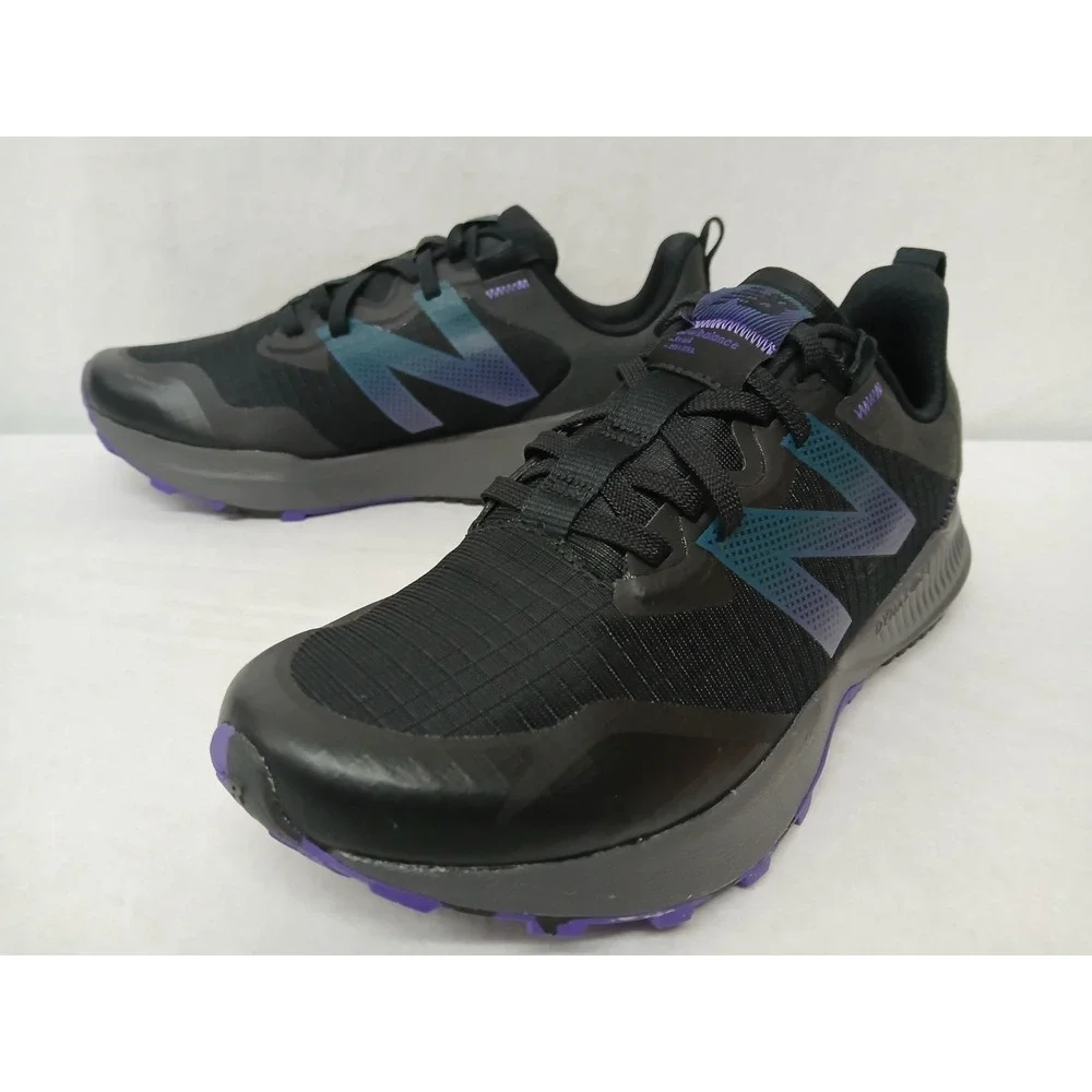 New Balance Women's Nitrel V4 Trail Running Shoes WTNTRWB4 Black Purple Sz 9.5 - Picture 3 of 9